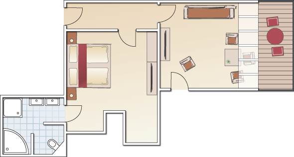 großzügige Suite im Hotel Bayer. Wald